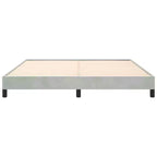 Cadre de lit Velours gris clair, Contreplaqué, Bois manufacturé King Robuste
