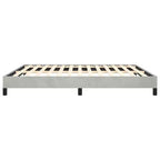 Cadre de lit Velours gris clair, Contreplaqué, Bois manufacturé King Robuste