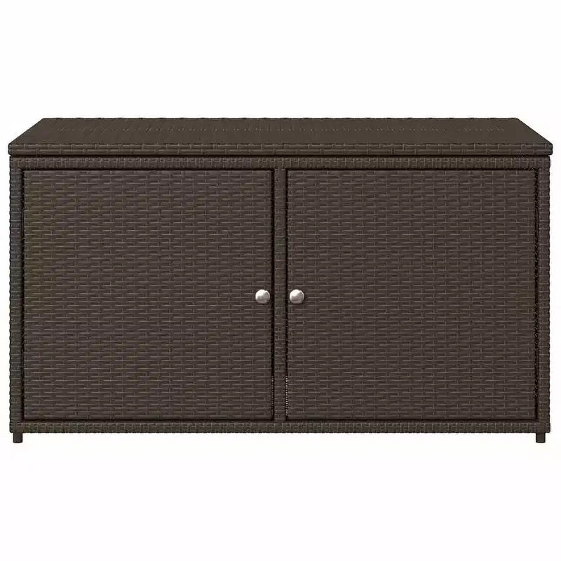 vidaXL Armoire de rangement de terrasse Organisateur d'outils Meuble d'extérieur en résine tressée