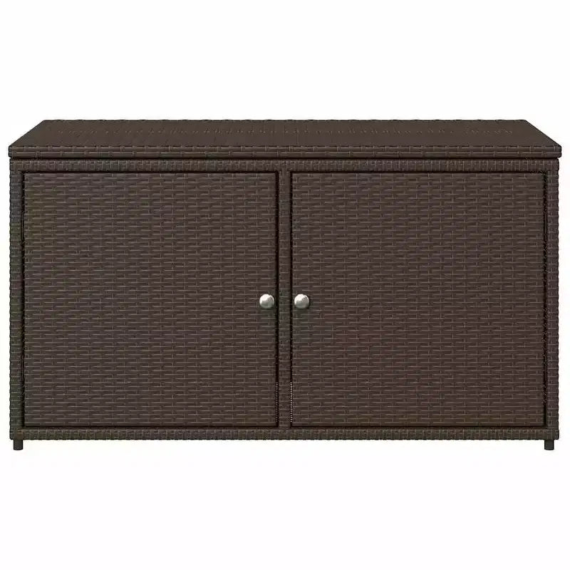 vidaXL Armoire de rangement de terrasse Organisateur d'outils Meuble d'extérieur en résine tressée