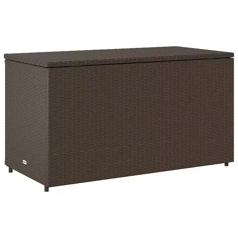 vidaXL Armoire de rangement de terrasse Organisateur d'outils Meuble d'extérieur en résine tressée