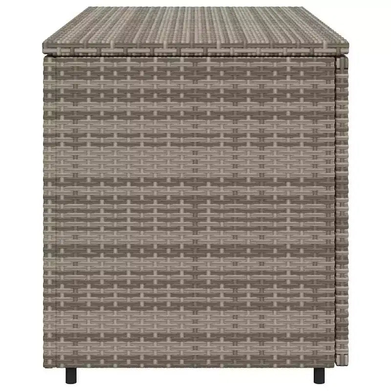vidaXL Armoire de rangement de terrasse Organisateur d'outils Meuble d'extérieur en résine tressée