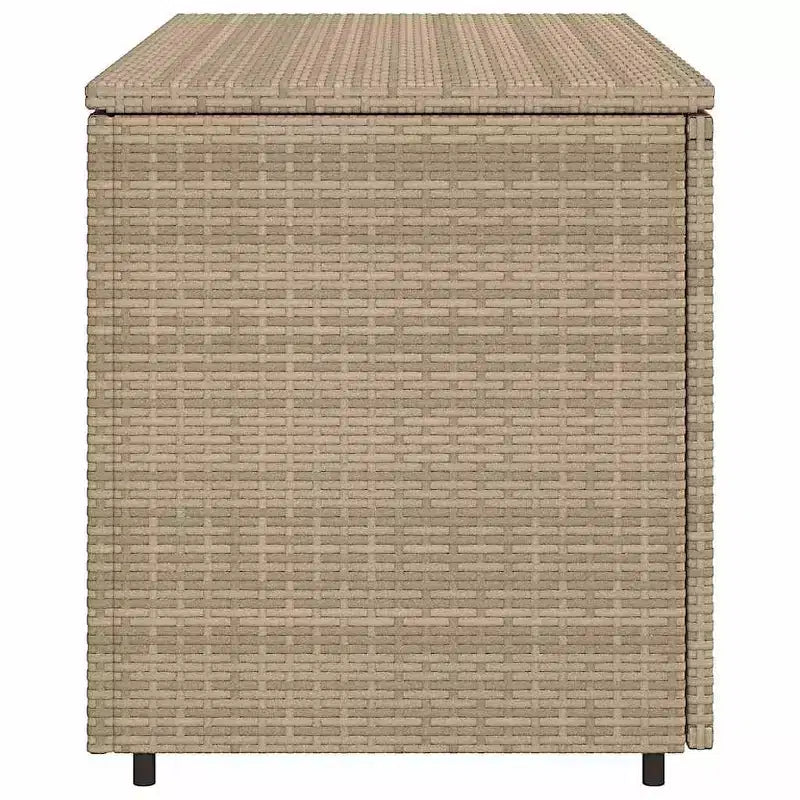 vidaXL Armoire de rangement de terrasse Organisateur d'outils Meuble d'extérieur en résine tressée