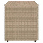 vidaXL Armoire de rangement de terrasse Organisateur d'outils Meuble d'extérieur en résine tressée