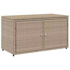 vidaXL Armoire de rangement de terrasse Organisateur d'outils Meuble d'extérieur en résine tressée