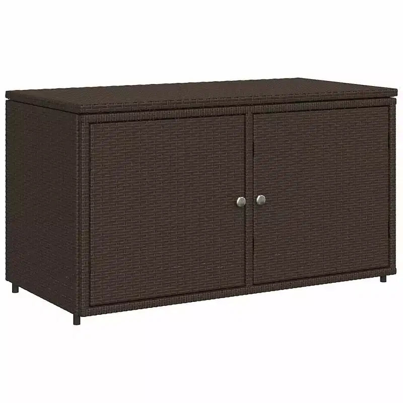vidaXL Armoire de rangement de terrasse Organisateur d'outils Meuble d'extérieur en résine tressée