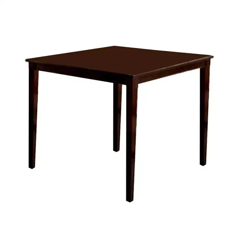 Ensemble table de bar et chaises à dossier croisé 5 pièces en bois Royal Hampton, brun expresso
