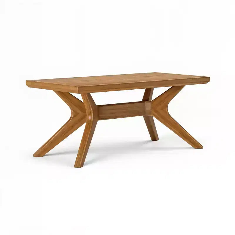 Table basse rectangulaire à pieds croisés (40 po x 20 po / 1020 mm x 510 mm)