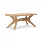 Table basse rectangulaire à pieds croisés (40 po x 20 po / 1020 mm x 510 mm)