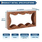 Console table festonnée de ferme 63" pour entrée, table de canapé étroite en bois derrière le canapé avec rangement, meubles rustiques pour salons et appartements