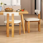 Costway Lot de 4 chaises de salle à manger, chaises de cuisine rembourrées avec assise matelassée et dossier incurvé