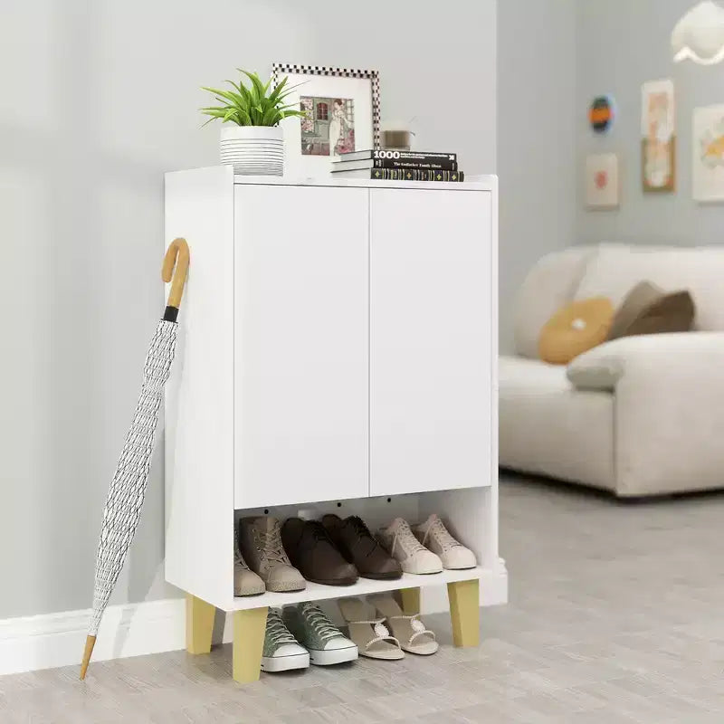 Meuble à chaussures Costway, organisateur de chaussures autoportant avec kit anti-basculement, étagère ouverte