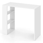 Bureau d'écriture compact Costway 36" avec 3 étagères ouvertes, autoportant, kit anti-basculement
