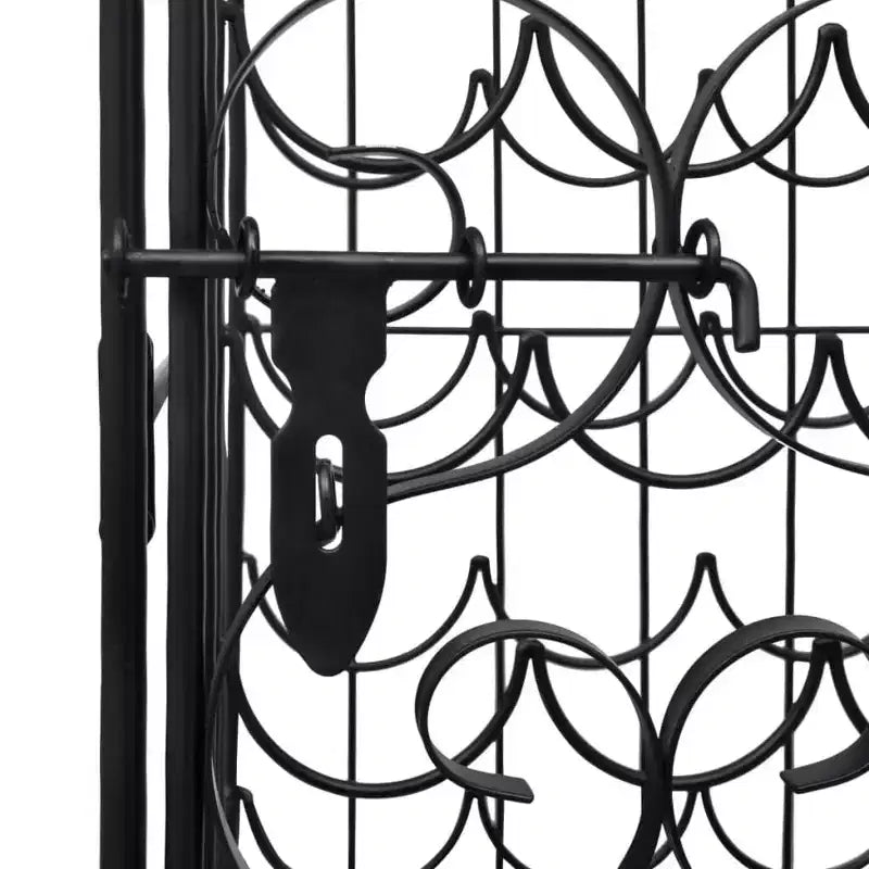 vidaXL Casier à bouteilles de vin Meuble de rangement pour bouteilles Armoire de cuisine en métal