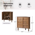 Meuble d'angle 2 portes Roland 30 H avec pieds tournés|ARTFUL LIVING DESIGNS