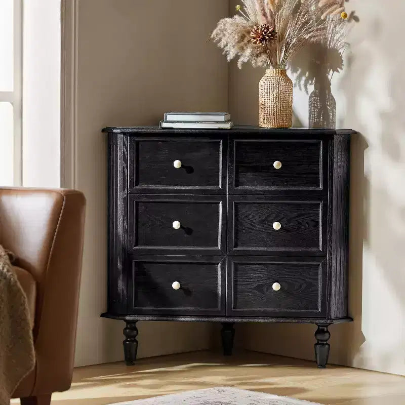 Meuble d'angle 2 portes Roland 30 H avec pieds tournés|ARTFUL LIVING DESIGNS