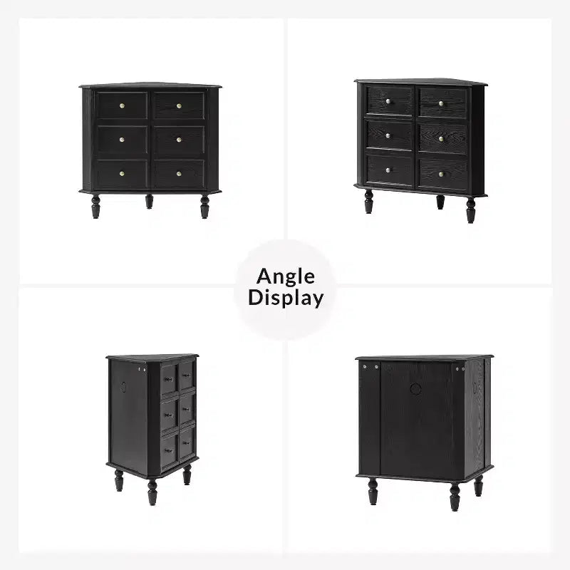 Meuble d'angle 2 portes Roland 30 H avec pieds tournés|ARTFUL LIVING DESIGNS