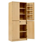 Meuble de rangement de cuisine Homy Casa 72 avec portes, étagères et tablettes réglables