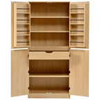 Meuble de rangement de cuisine Homy Casa 72 avec portes, étagères et tablettes réglables