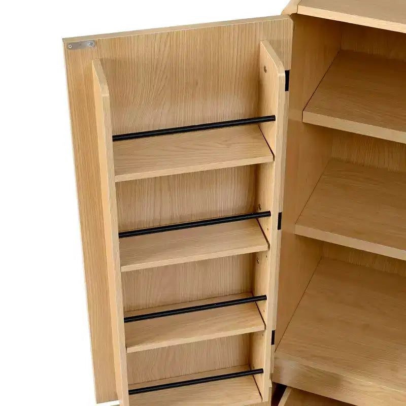 Meuble de rangement de cuisine Homy Casa 72 avec portes, étagères et tablettes réglables