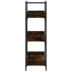 vidaXL Bibliothèque Chêne marron Bois d'ingénierie et métal 100 x 33 x 108,5 cm