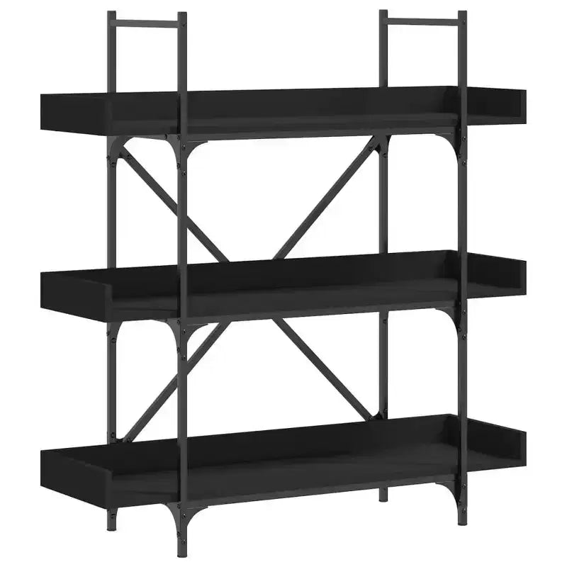 vidaXL Bibliothèque Chêne marron Bois d'ingénierie et métal 100 x 33 x 108,5 cm