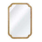 Miroir décoratif Whisen 24 x 36 à coins arrondis, cadre en bois massif, entrée