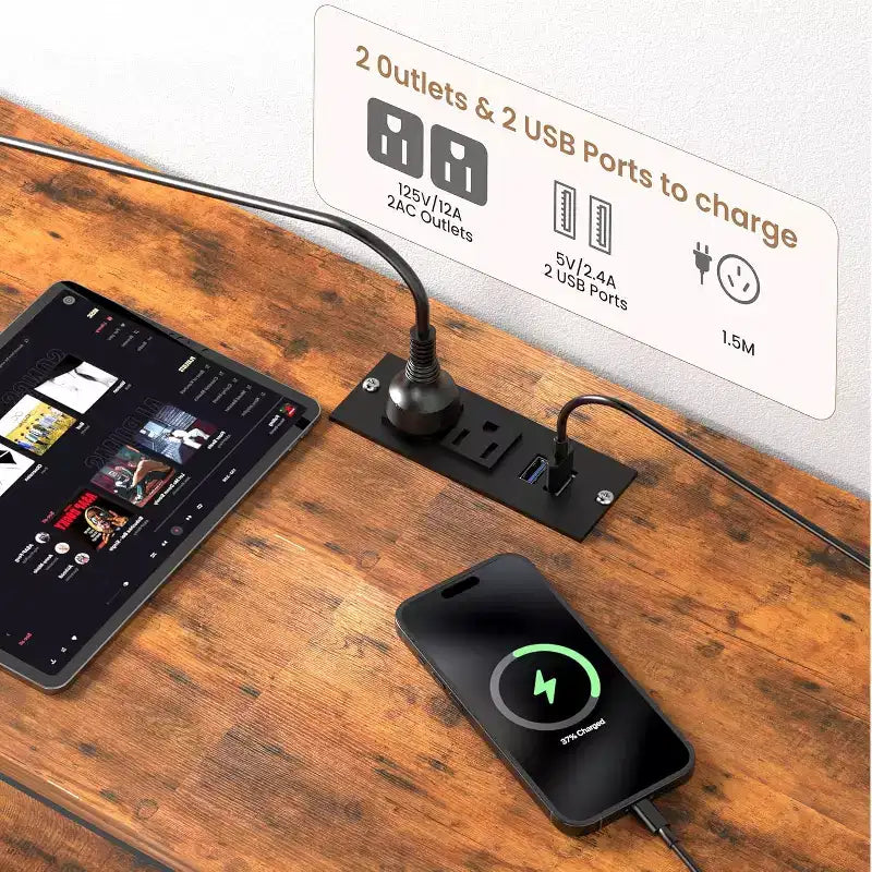 Meuble TV de 160 cm avec 12 tiroirs, prises de courant, LED et étagères ouvertes, meuble TV pour téléviseur de 75 pouces, commode pour chambre à coucher, salon