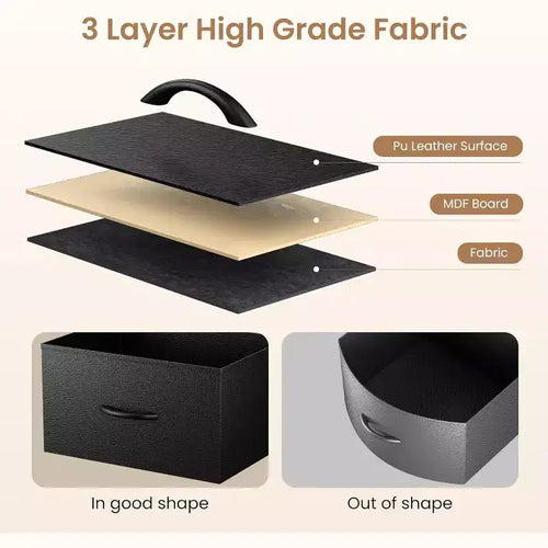 Meuble TV de 160 cm avec 12 tiroirs, prises de courant, LED et étagères ouvertes, meuble TV pour téléviseur de 75 pouces, commode pour chambre à coucher, salon