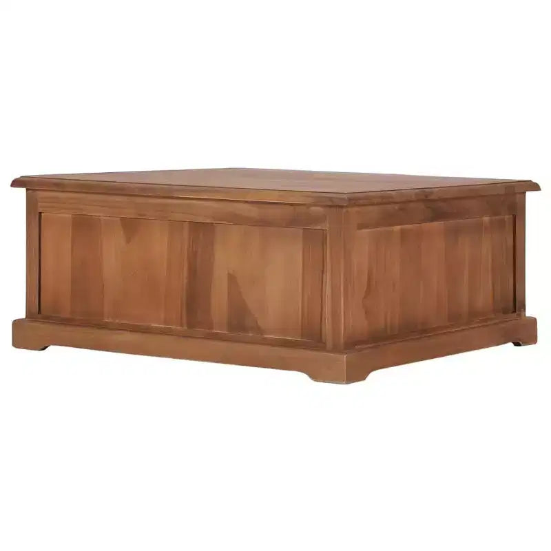 vidaXL Table Basse 26,8x26,7x11,8 cm Bois de Teck Massif