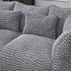 Fauteuil Poire Okak avec Mousse Haute Résilience, Canapé Paresseux Confortable avec Accoudoirs et 2 Places, Fauteuil de Salon Moderne