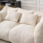 Fauteuil Poire Okak avec Mousse Haute Résilience, Canapé Paresseux Confortable avec Accoudoirs et 2 Places, Fauteuil de Salon Moderne