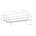Brixley Grand Repose-pied/Pouf Rectangulaire