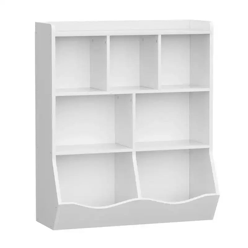 Étagère à Livres 3 Niveaux pour Enfants avec Meuble de Rangement pour Jouets, Casier pour Enfants