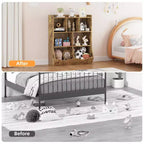 Étagère à Livres 3 Niveaux pour Enfants avec Meuble de Rangement pour Jouets, Casier pour Enfants