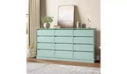 Commodes 12 tiroirs, commode de chambre avec tiroirs profonds, grande commode double pour placard avec plateau large, grande commode en bois pour salon, chambre à coucher