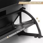 Meuble à chaussures haut Acekool avec 3 tiroirs basculants, organisateur de rangement de chaussures mince pour 18 paires pour entrée, couloir, placard