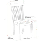 Kings Brand Furniture Kurmer, ensemble de salle à manger 5 pièces, chêne naturel