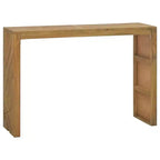 vidaXL Console Table 43.3x13.8x29.5 Solid Teak Wood