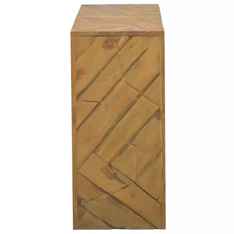 vidaXL Console 110x35x75 cm Bois de teck massif