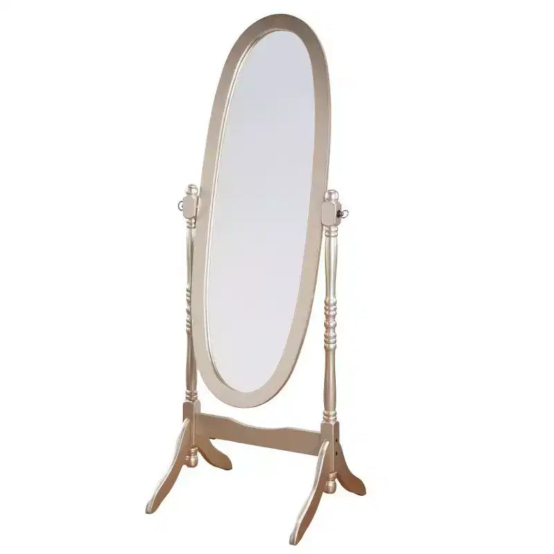 Miroir Ovale Entier TUYOHW, Miroir de Coiffeuse avec Cadre en Bois pour Chambre à Coucher, Salon, Vestiaire