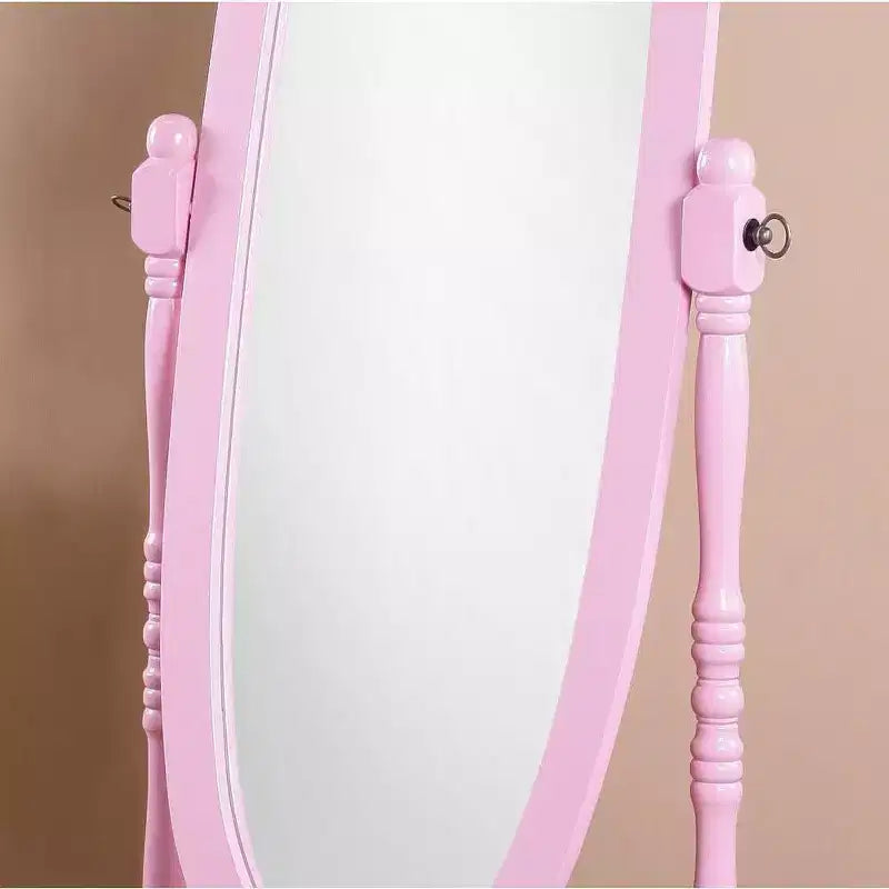 Miroir Ovale Entier TUYOHW, Miroir de Coiffeuse avec Cadre en Bois pour Chambre à Coucher, Salon, Vestiaire