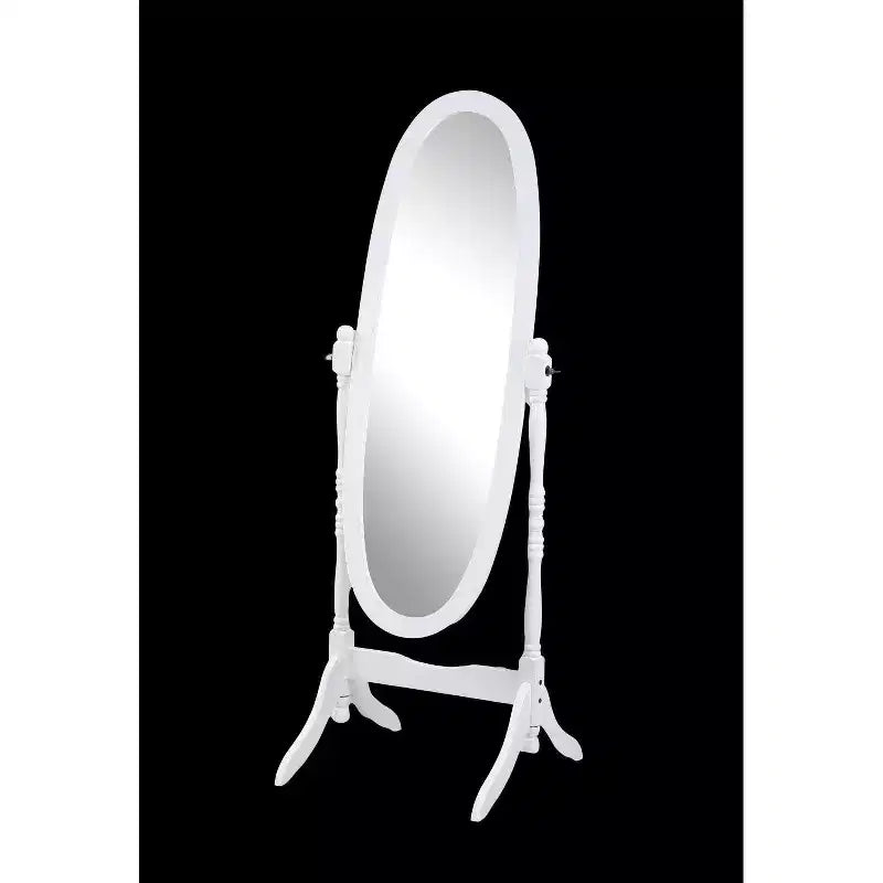 Miroir Ovale Entier TUYOHW, Miroir de Coiffeuse avec Cadre en Bois pour Chambre à Coucher, Salon, Vestiaire