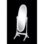 Miroir Ovale Entier TUYOHW, Miroir de Coiffeuse avec Cadre en Bois pour Chambre à Coucher, Salon, Vestiaire