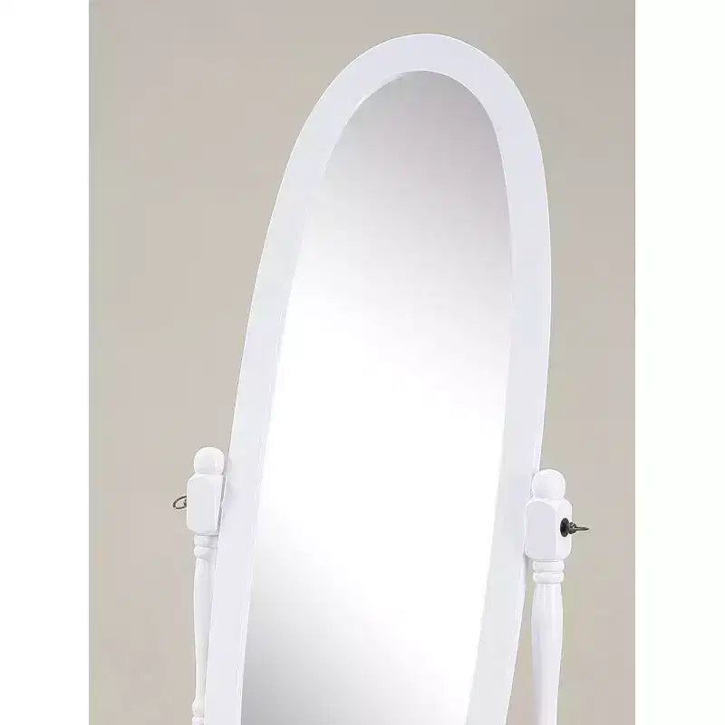 Miroir Ovale Entier TUYOHW, Miroir de Coiffeuse avec Cadre en Bois pour Chambre à Coucher, Salon, Vestiaire
