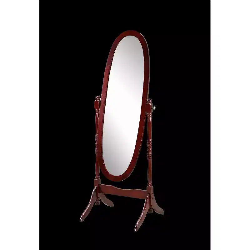 Miroir Ovale Entier TUYOHW, Miroir de Coiffeuse avec Cadre en Bois pour Chambre à Coucher, Salon, Vestiaire