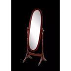 Miroir Ovale Entier TUYOHW, Miroir de Coiffeuse avec Cadre en Bois pour Chambre à Coucher, Salon, Vestiaire