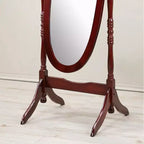 Miroir Ovale Entier TUYOHW, Miroir de Coiffeuse avec Cadre en Bois pour Chambre à Coucher, Salon, Vestiaire