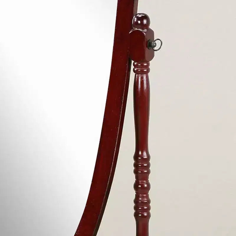 Miroir Ovale Entier TUYOHW, Miroir de Coiffeuse avec Cadre en Bois pour Chambre à Coucher, Salon, Vestiaire