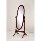 Miroir Ovale Entier TUYOHW, Miroir de Coiffeuse avec Cadre en Bois pour Chambre à Coucher, Salon, Vestiaire